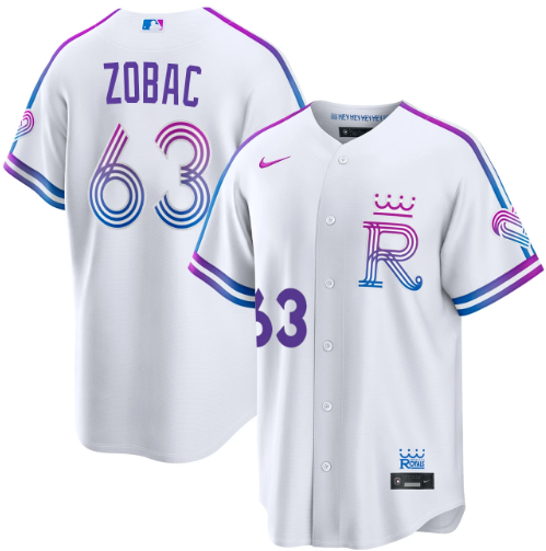 Steven Zobac Kansas City Royals White 2026 City Connect Jersey