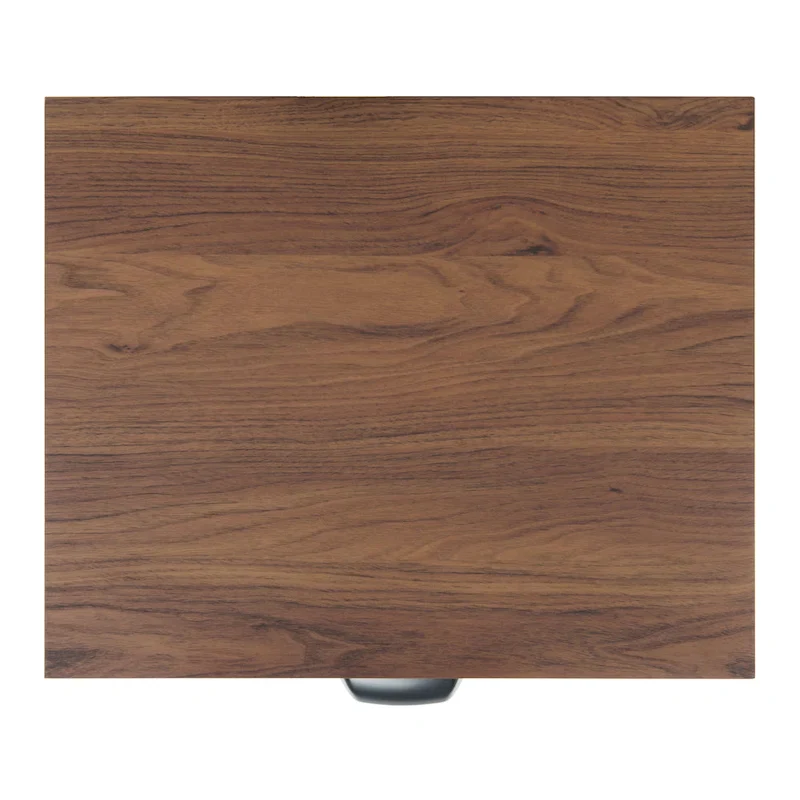 Oak / Black / Walnut 2-Drawer Nightstand with Rattan Mesh – Single