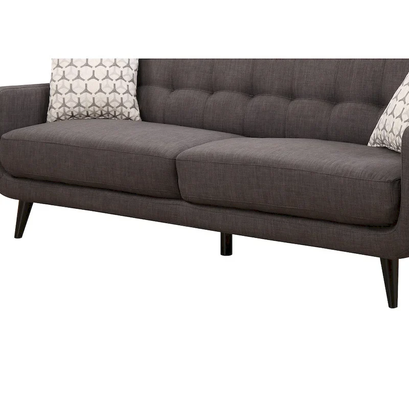 Mid-century Modern Charcoal Sofa