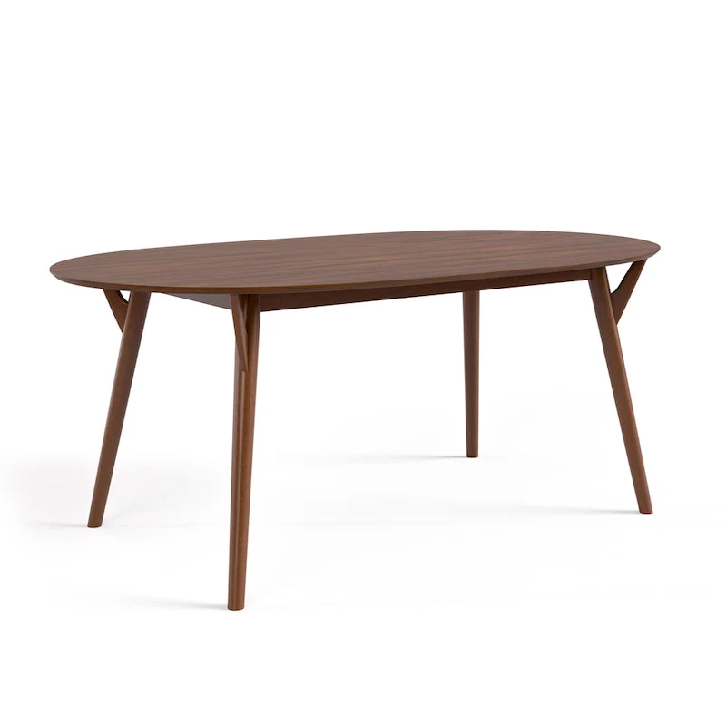 Beau II Mid-Century Walnut Dining Table