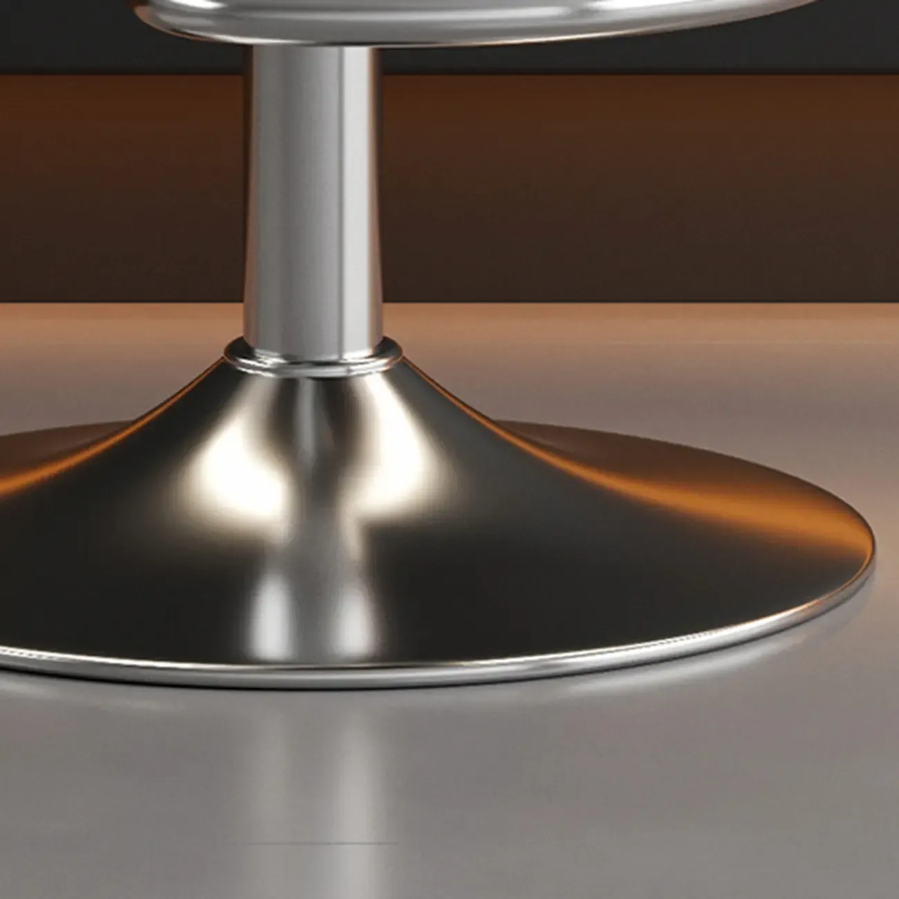 Adjustable Leather Low Back Swivel Bar Stools with Footrest