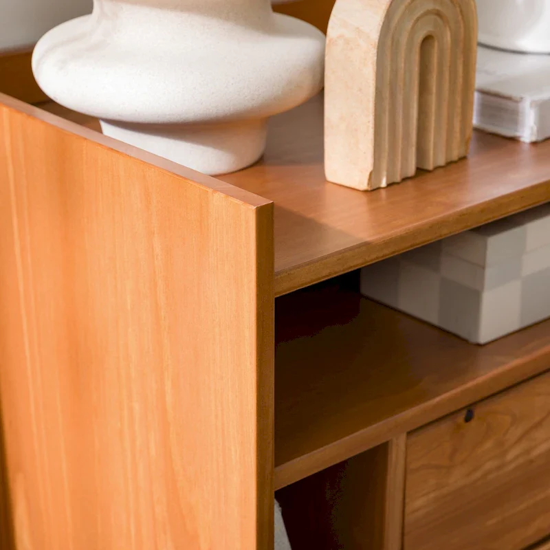 Middlebrook Modern Gallery Top Solid Wood Nightstand