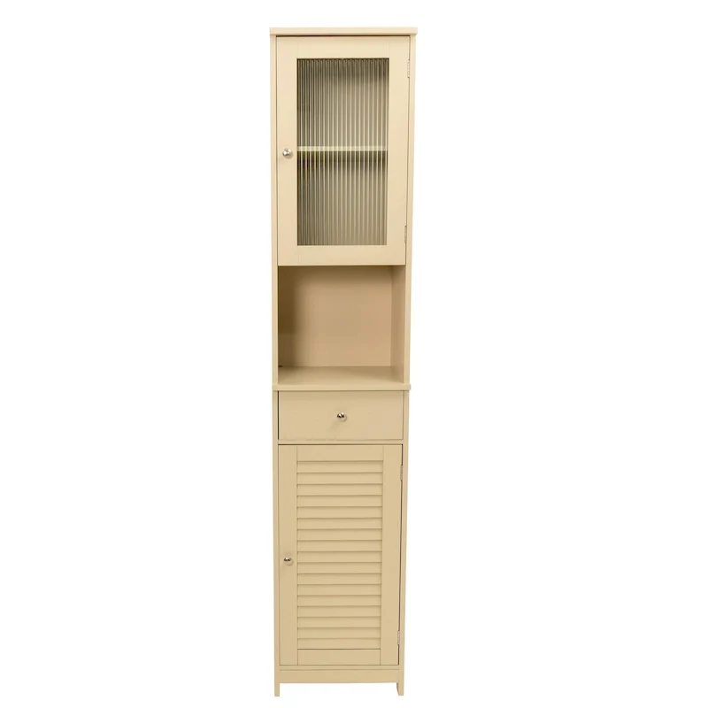 70.9  H Bathroom Storage Cabinet with 2 Doors & 1 Drawer,Freestanding Storage Tower