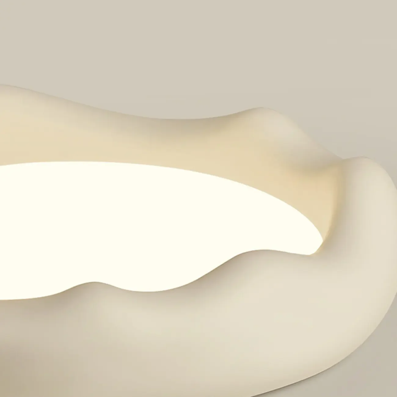 Acrylic Artistic Melting Cream Design Flush Ceiling Light