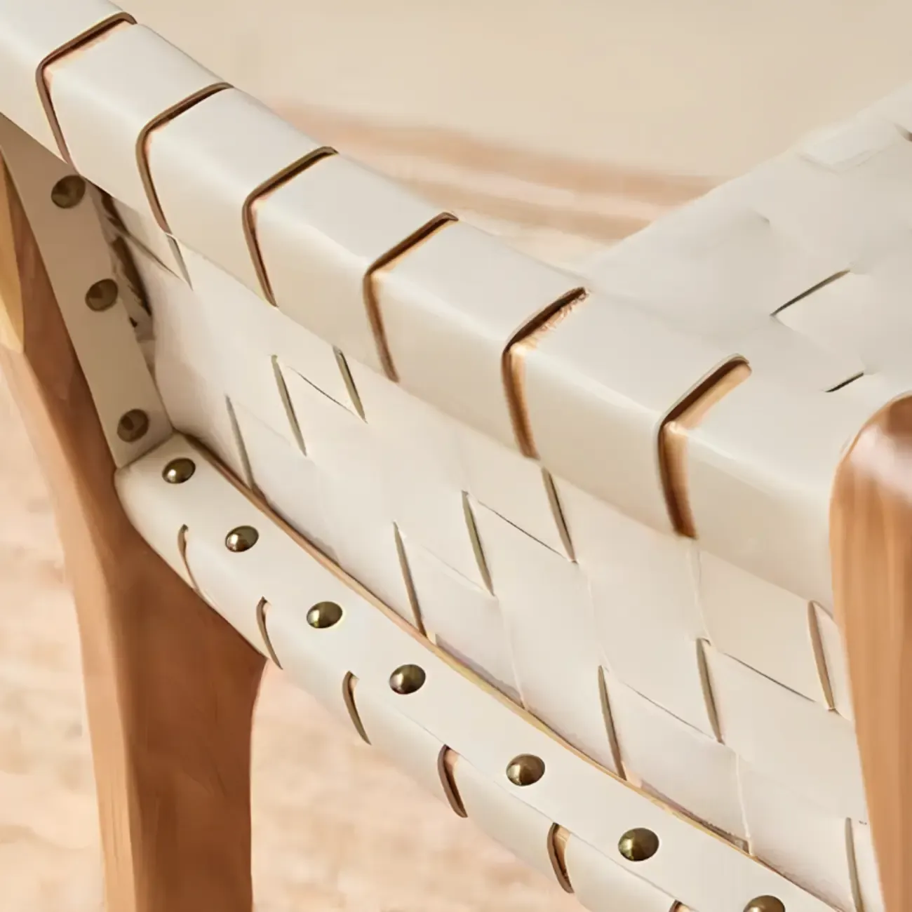 Modern Square Rattan Seat Counter Height Stools with Back