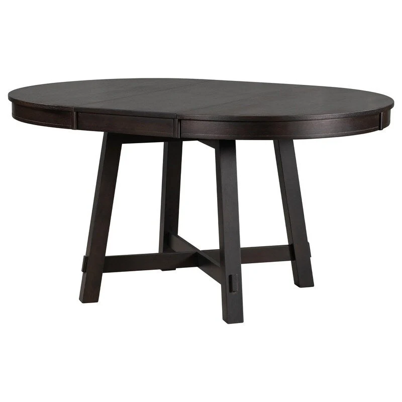 Farmhouse Extendable Adjustable Round/Oval Table, Player Poker Table, Dining Table, Kitchen Table