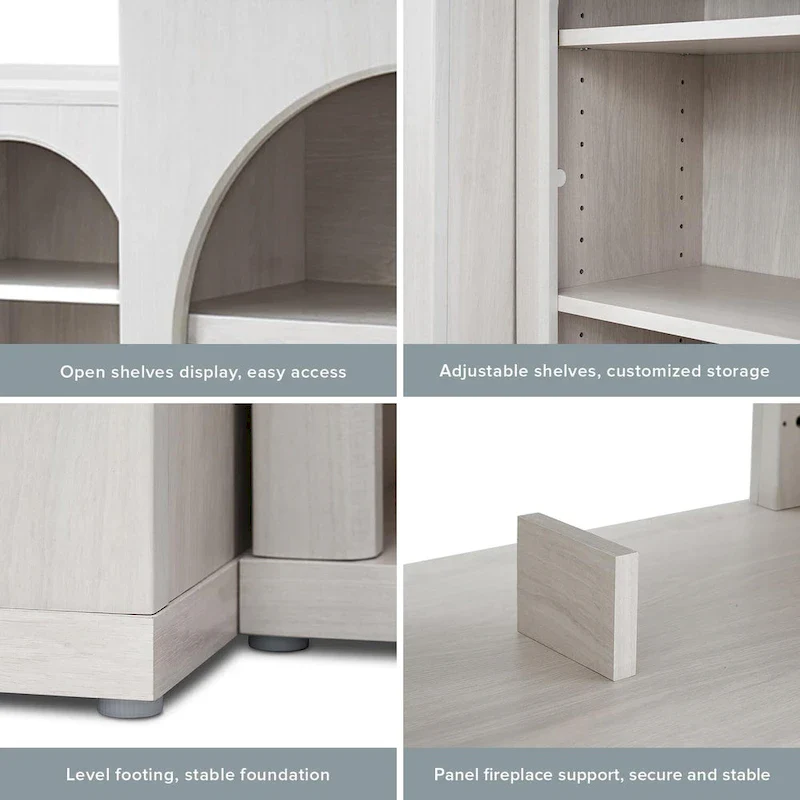 Blake Electric Fireplace Mantel TV Stand