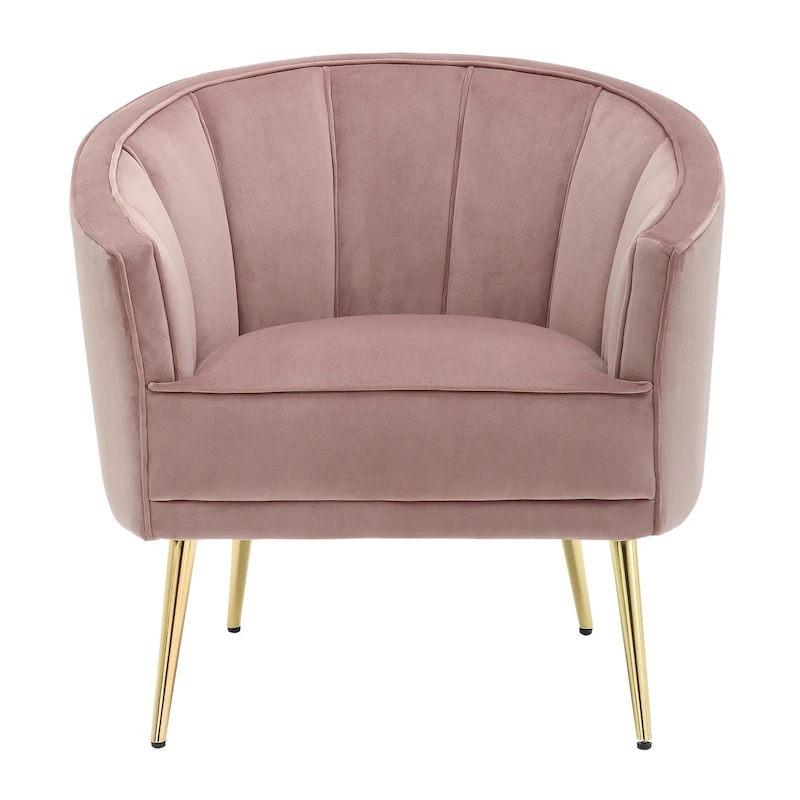 Silver Orchid Randolf Velvet Accent Chair