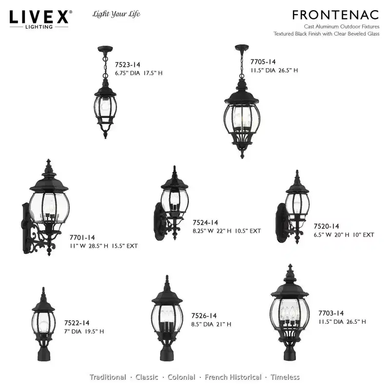Livex Lighting Frontec 1 - Light Pendant in Textured Black
