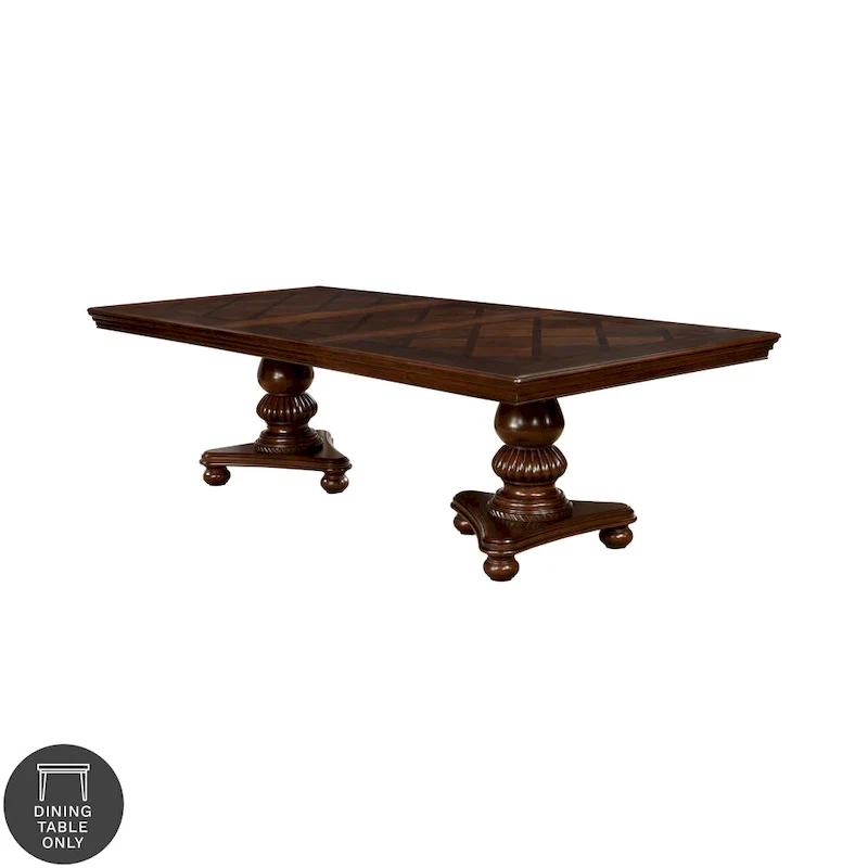 Brown Cherry 103-inch Expandable Dining Table