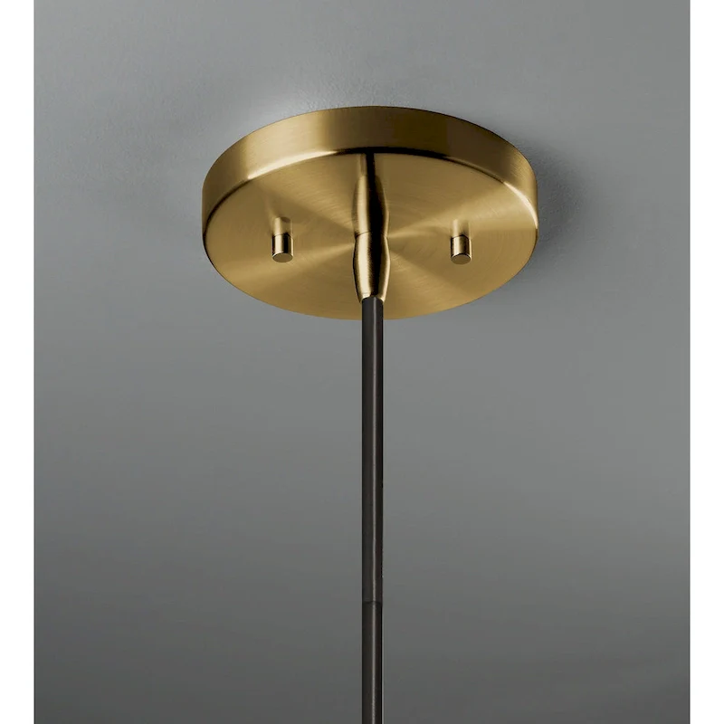 Justice Design Group Ceramic Discus Pendant - Bisque