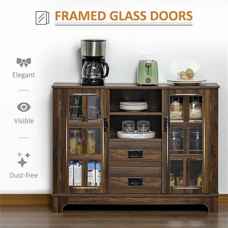 Sideboard Buffet Cabinet - 11.75D x 42.25W x 32H