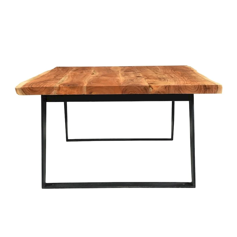 Handmade Solid Wood Live Edge Coffee Table (India) - 31 x 45 x 16