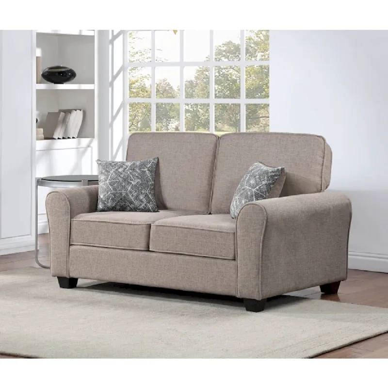 2Pc Chenille Upholstered Sofa Set w/ Pillows Living Room Couch Loveseat