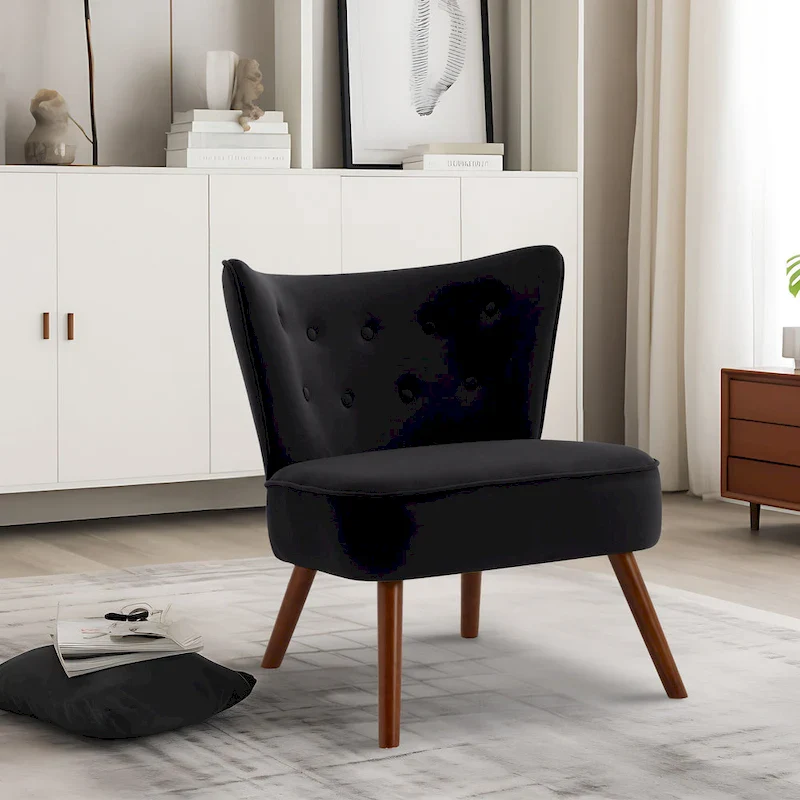 Velvet Accent Chair, Multi-Color, Single Seat – 27.6