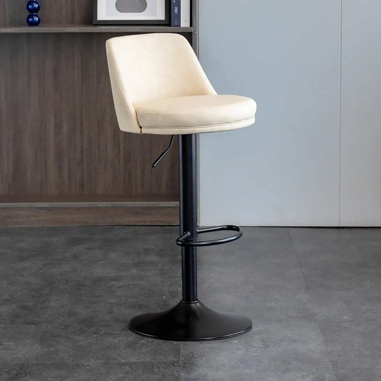 Adjustable Swivel Leather Modern Bar Stools