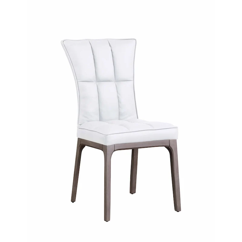 Somette Modern Tufted Side Chair with Solid Wood Frame, Set of 2