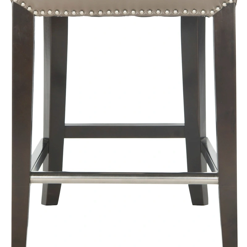 SAFAVIEH Jenelle Black Faux Leather 23-inch Counter Stool - 18.7 W x 23 D x 36.4 H - 19Wx23Dx36H