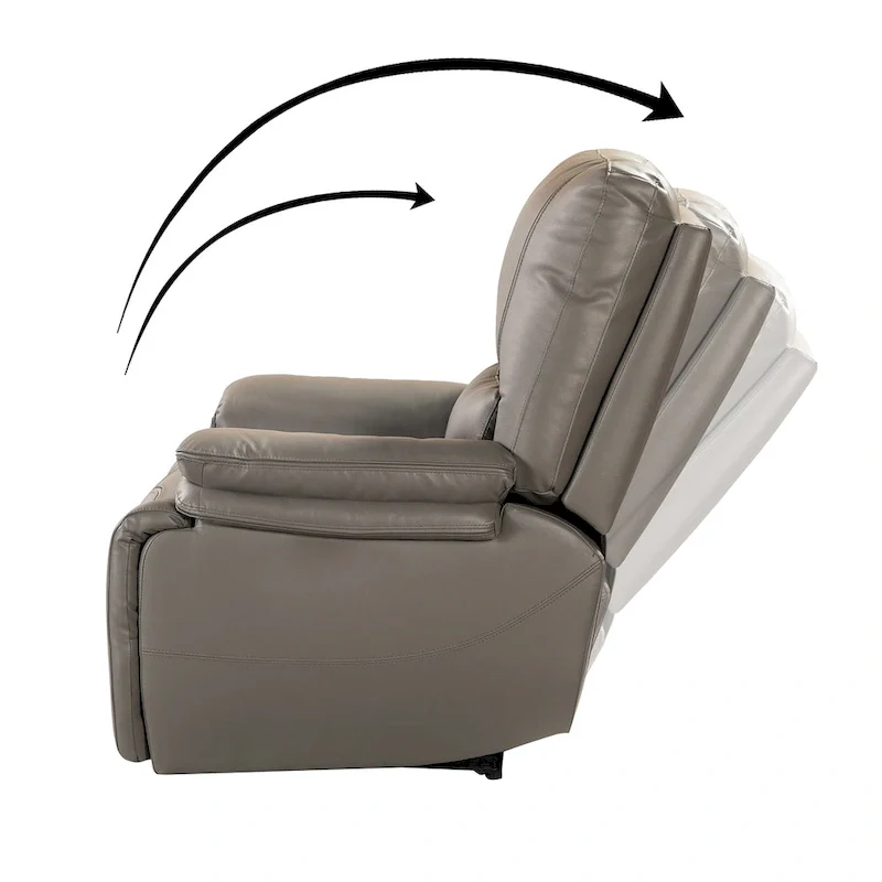Mercedes Genuine Leather Power Recliner with Cushion Padded