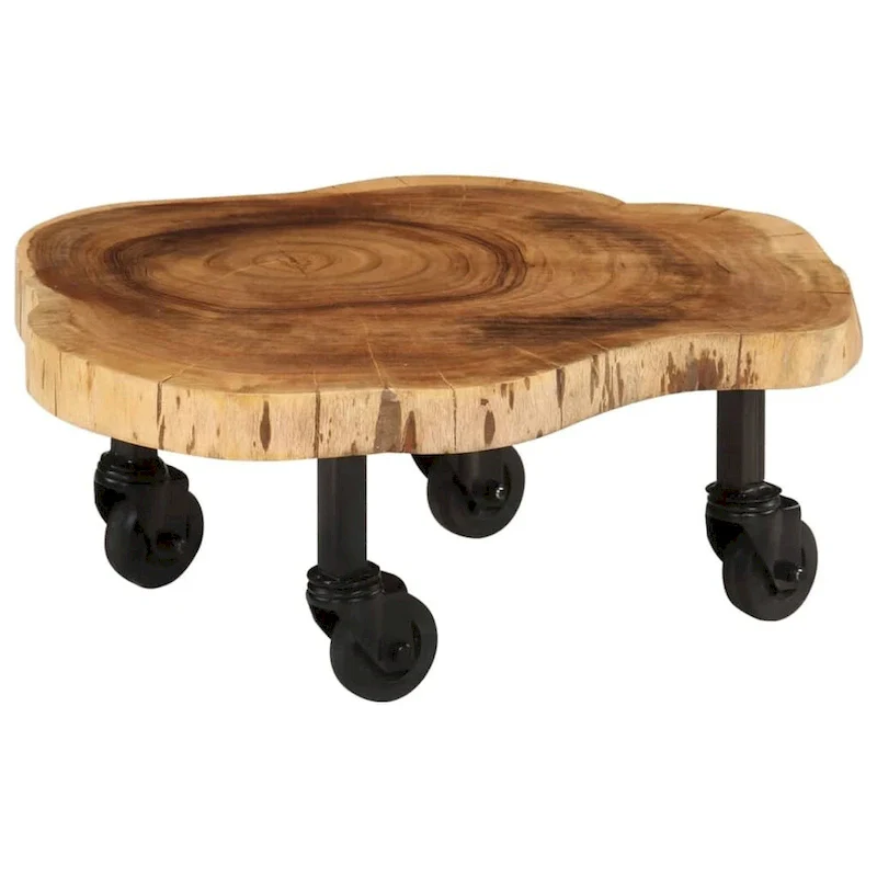 Solid Wood Acacia Coffee Table 23.6x21.7x9.8