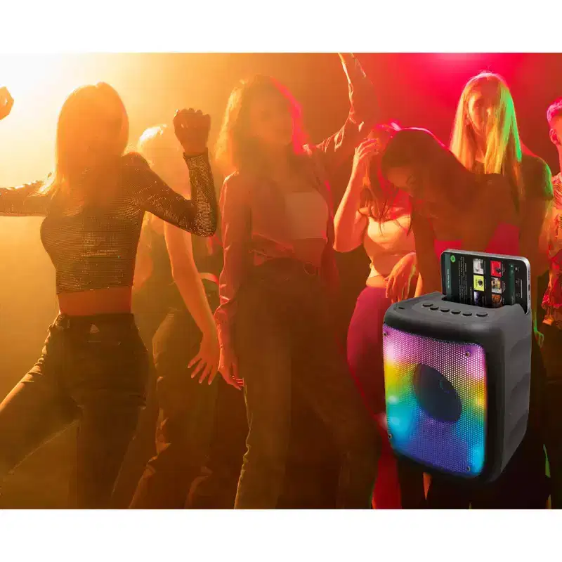TOPTECH KL-3 Bluetooth Speaker, 3 Woofer, Disco Lights, Wireless, FM Radio, Remote