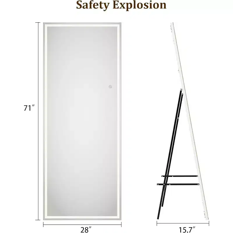 71x 28 Full Body Mirror Floor Mirror Wall Mounted Mirror Freestanding Full Size Mirror Bedroom Bathroom