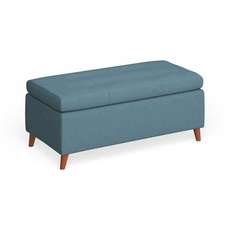 Mid-century Storage Ottoman Bench