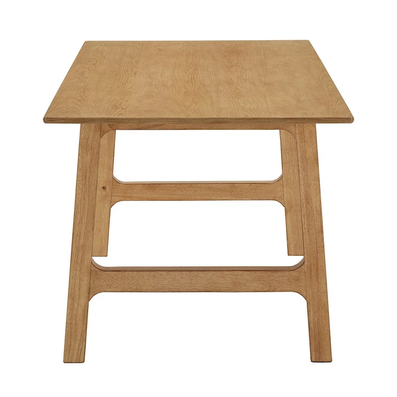 Rubberwood Dining Table, 71.64 Inch, Walnut Finish