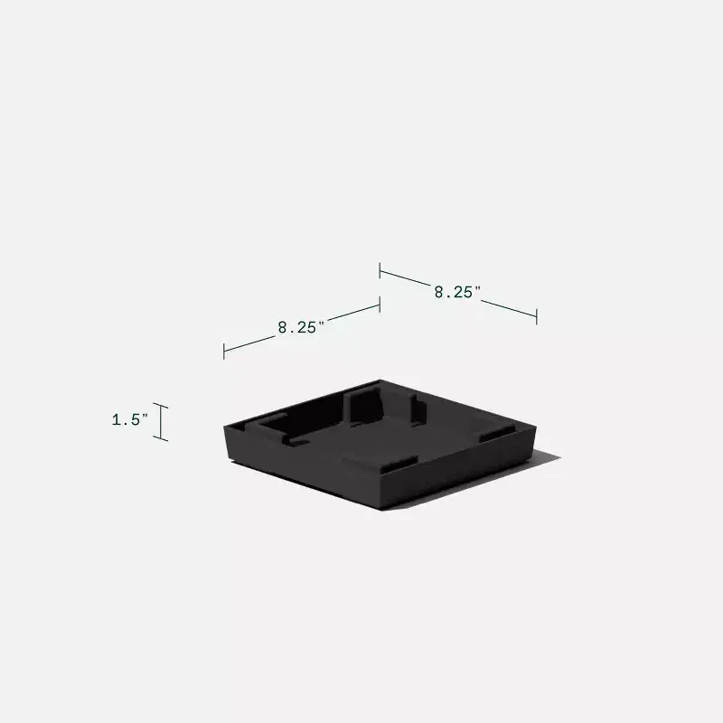 Veradek Pure Series Plastic Midland Planter Tray