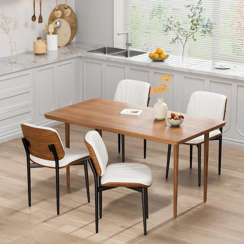 Mid Century Modern Dining Chairs, Upholstered Dining Chairs Set of 2