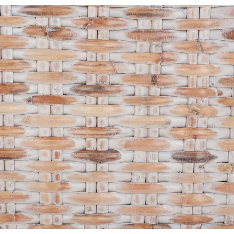 SAFAVIEH Caron Washed Natural Wicker Bench - 41  W x 28  D x 12  H - 41Wx28Dx12H