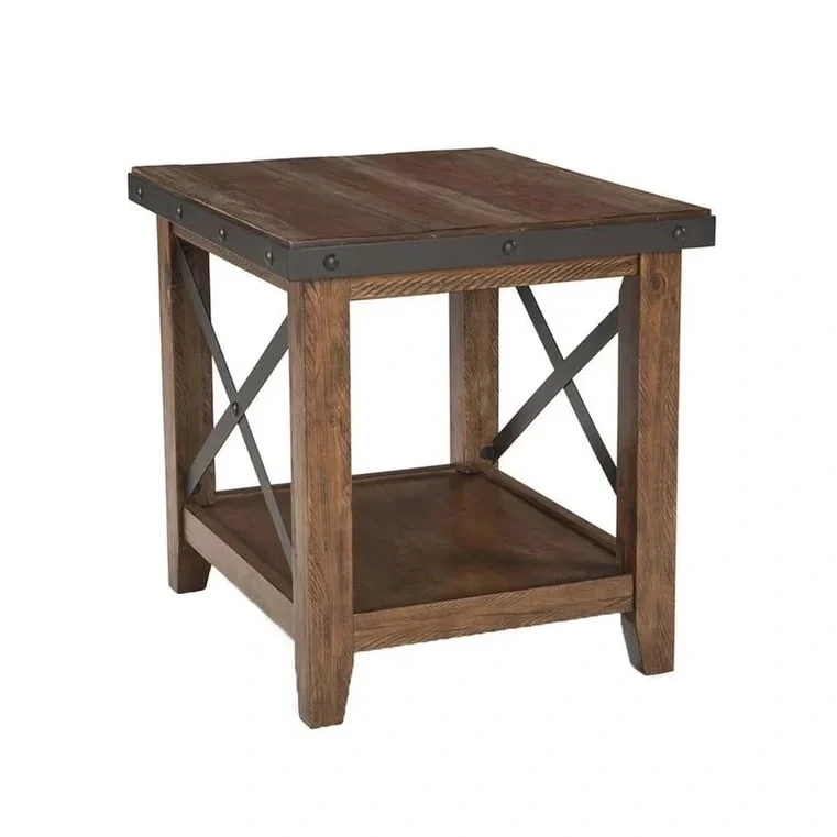 Canyon Brown Rustic End Table