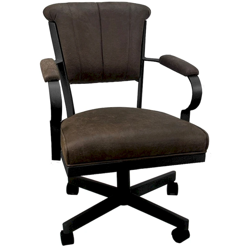 Miami Swivel Metal Caster Chair on Reading Base - 18 High Seat