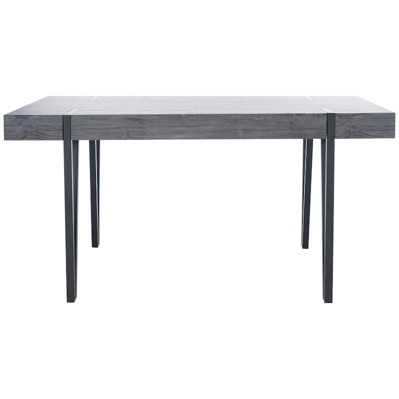 SAFAVIEH Asal Mid-Century Industrial Rustic Dining Room Table - 59.1 W x 35.4 L x 29.5 H - 59Wx35Dx30H