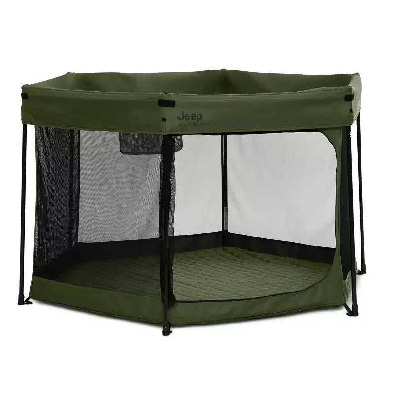 Jeep Hexagon Pop Up Playard with Removable Canopy