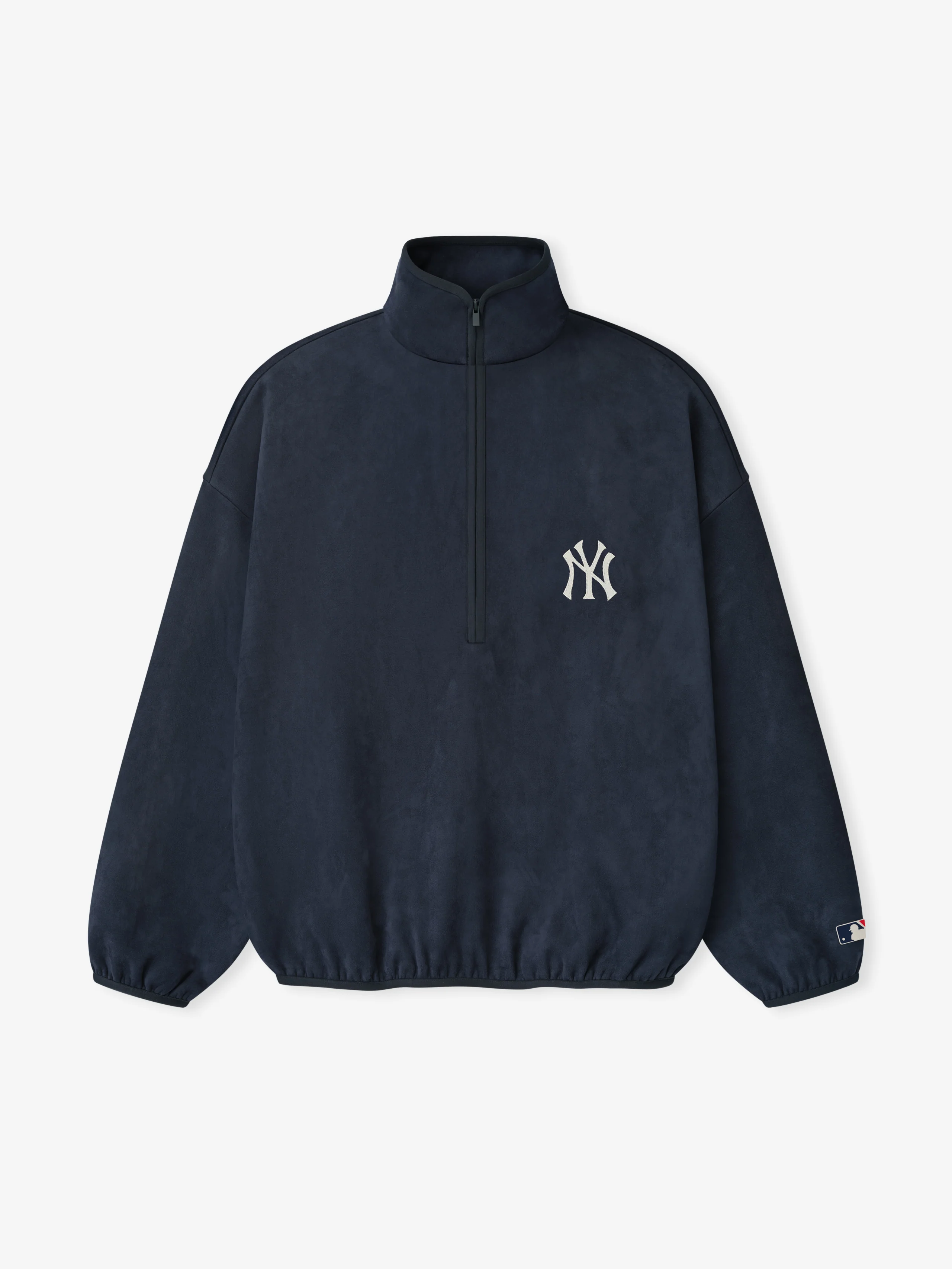 Yankees Suede Fleece Modern Half Zip