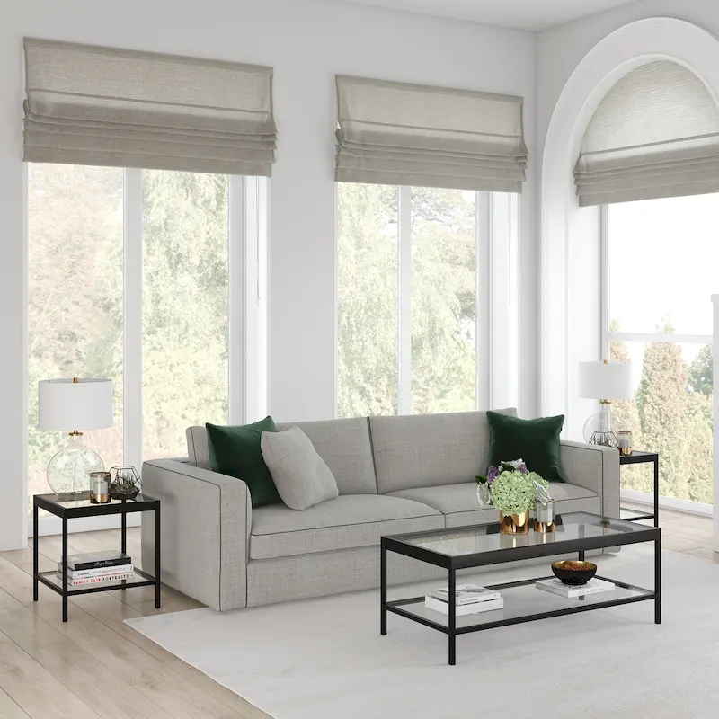 Alexis Metal and Glass Coffee Table