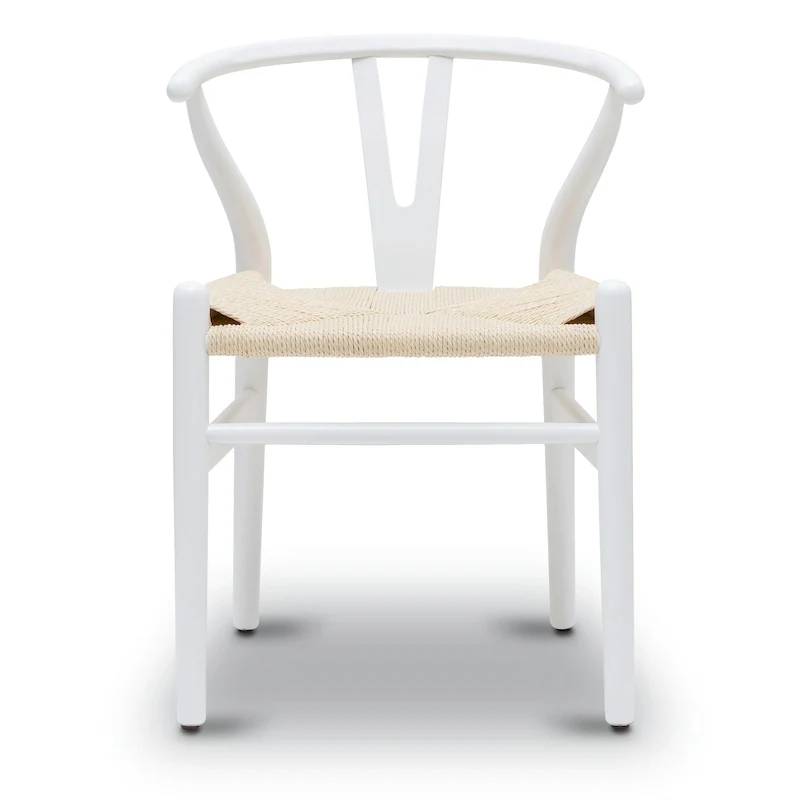 Poly & Bark Weave Chair - Solid Wood with Woven Seat