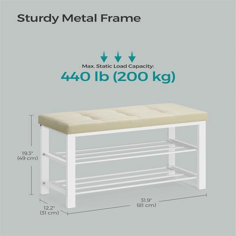 Entryway Bench with Cushion - 12.2