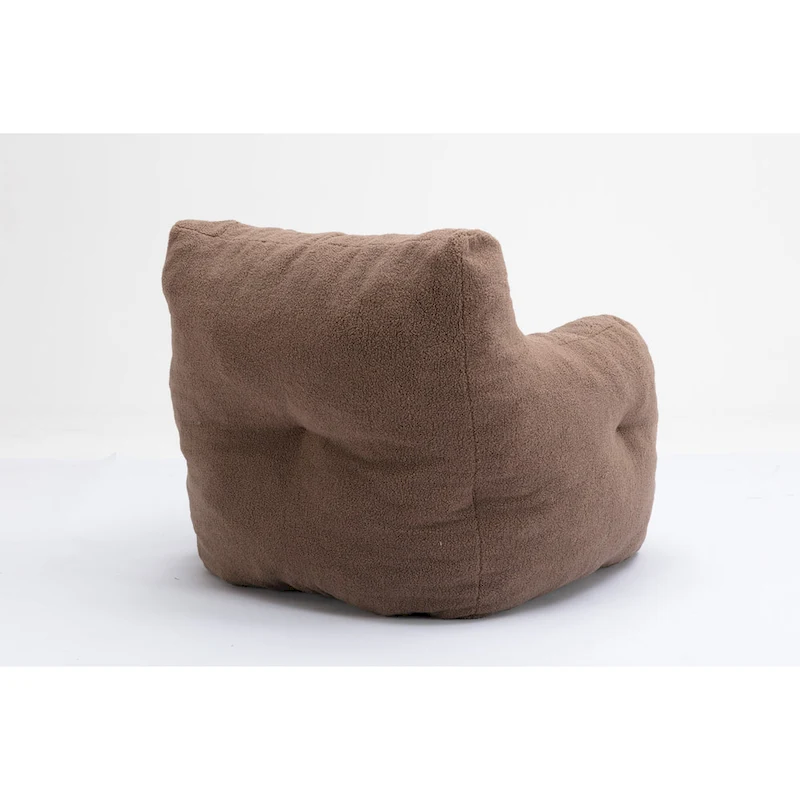 Soft Tufted foam bean bag chair with Teddy fabric