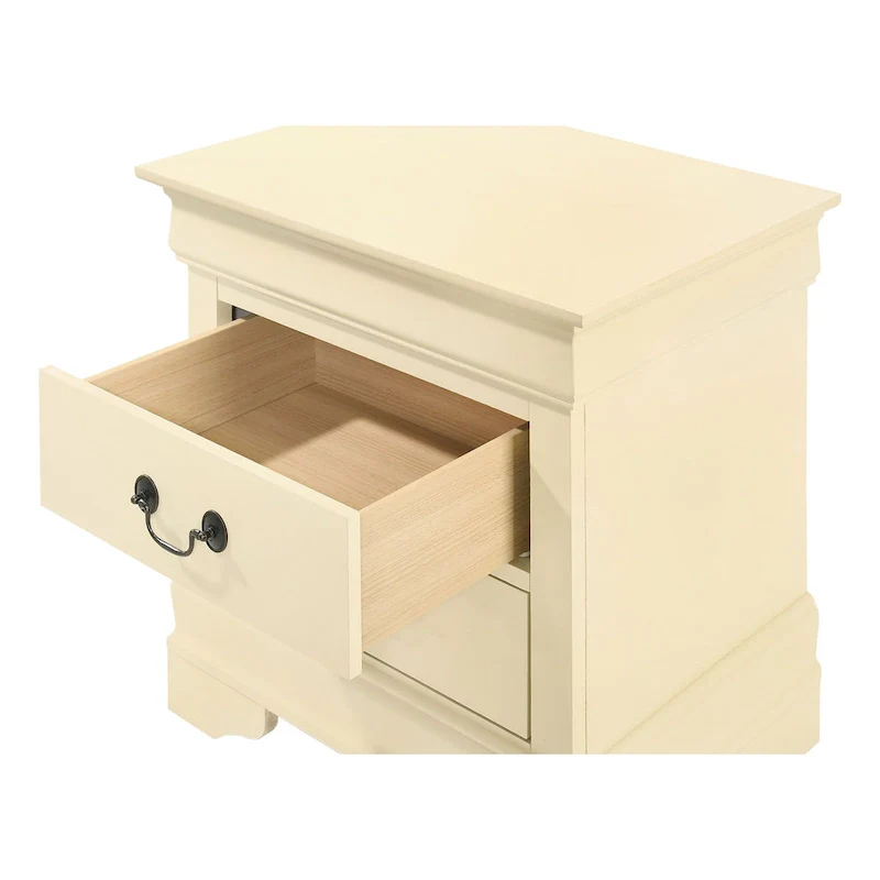 Louis Phillipe Traditional 2-drawer Wood Nightstand