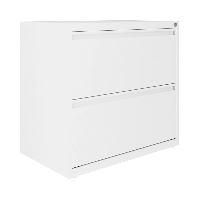 Hirsh 30 Inch Wide 2 Drawer Lateral 101 File Cabinet, White