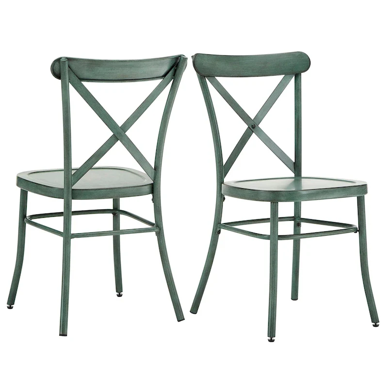 Pompey Metal Dining Chairs (Set of 2) by iNSPIRE Q Classic