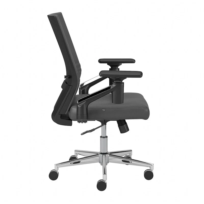 Cabot Mid Back Leather Office Chair by Bush Furniture