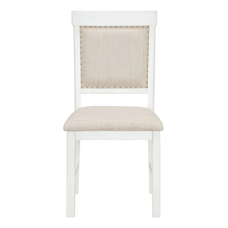 58  Traditional Extendable Dining Table Set with 4 Upholstered Chairs