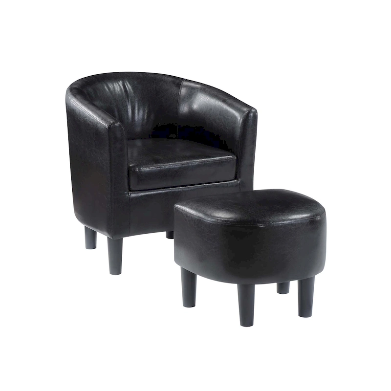 Convenience Concepts Take a Seat Churchill Accent Chair with Ottoman