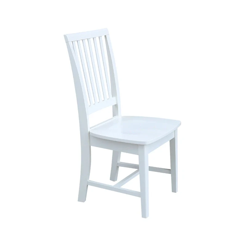 Solid Wood Mission Dining Side Chairs, Set of 2