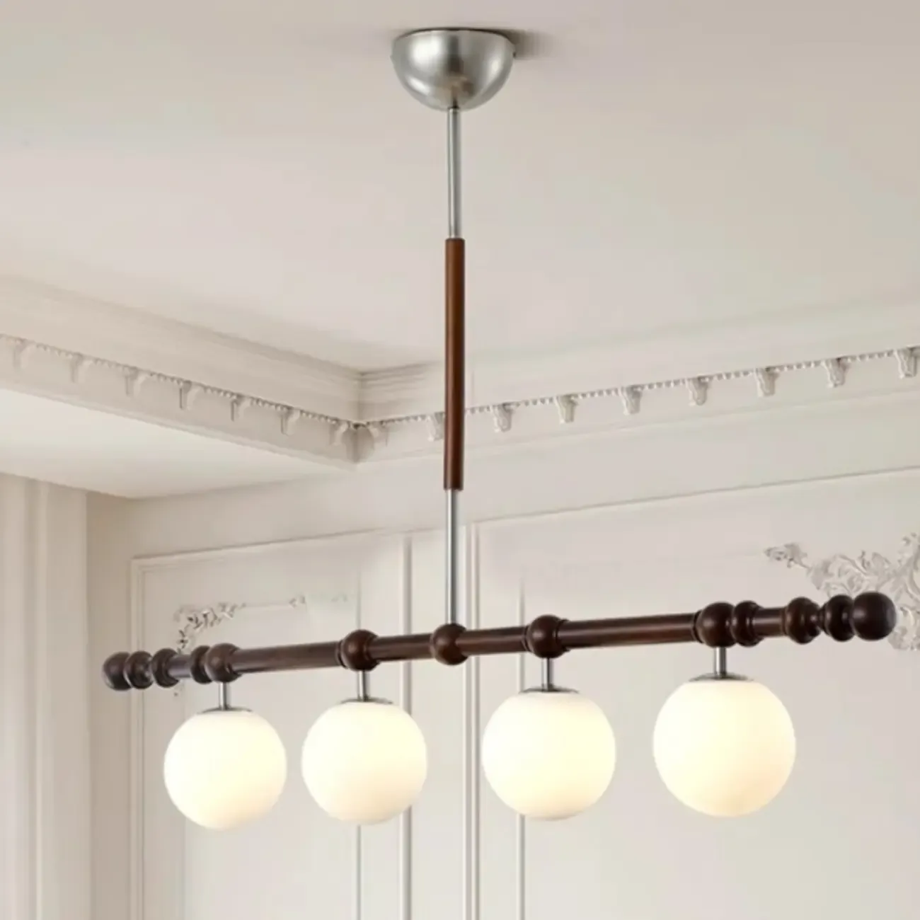 Modern Glass Globe Pendant Light for Kitchen Island