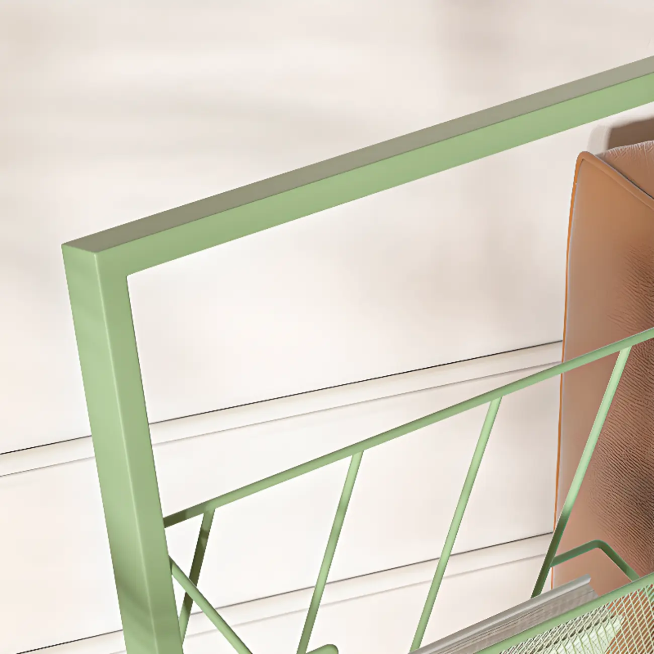 Vertical Black Metal 4-Shelf Open Back Display Bookcase