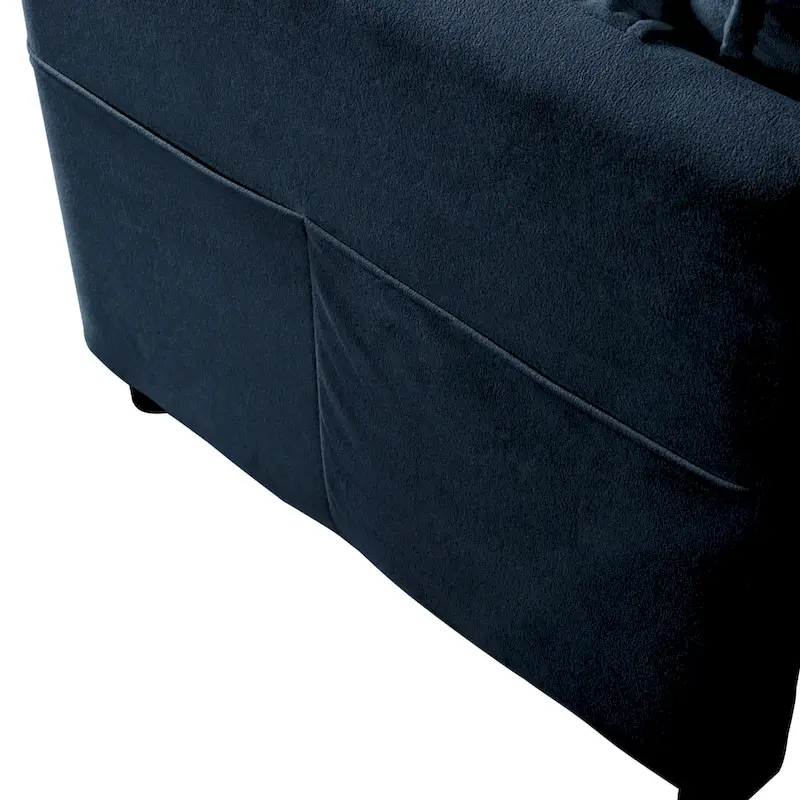 2-Piece 75.59 Chenille Cloud Loveseat Sofa Set with Deep Seat and 4 Pillows